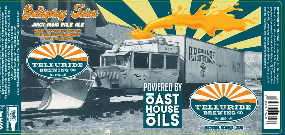 Telluride Brewing Co presenta los terpenos de lúpulo en su primera serie corta: Galloping Juice