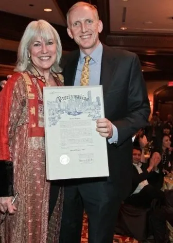 A Saint Arnold Brewing Co. alapítója/sörfőző, Brock Wagner megkapta a Houston Restaurants legendája díjat