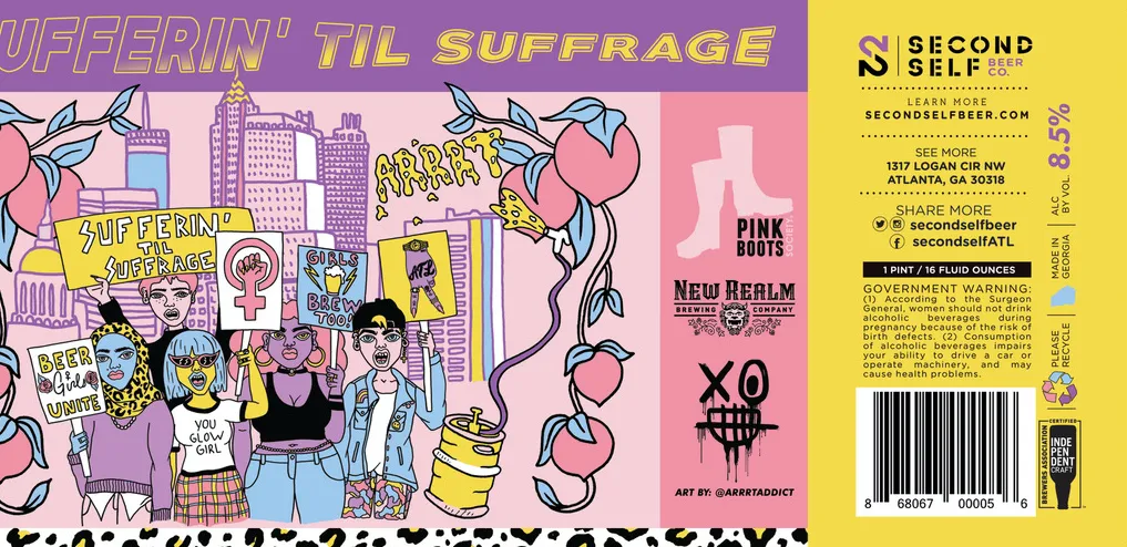 Second Self Beer Company y New Realm colaboran en Beer Sufferin’ Til Suffrage