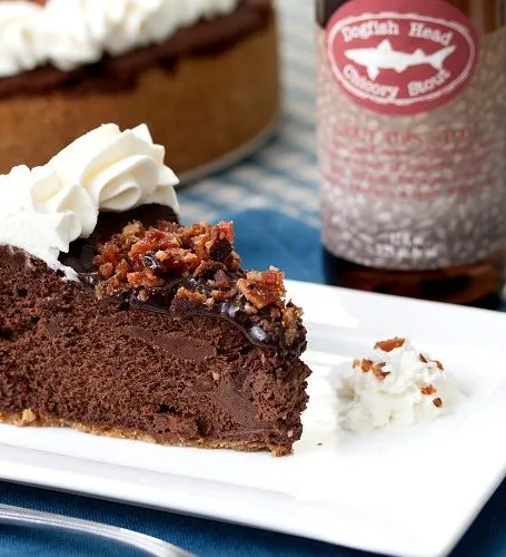 Bacon-Stout Choklad Cheesecake