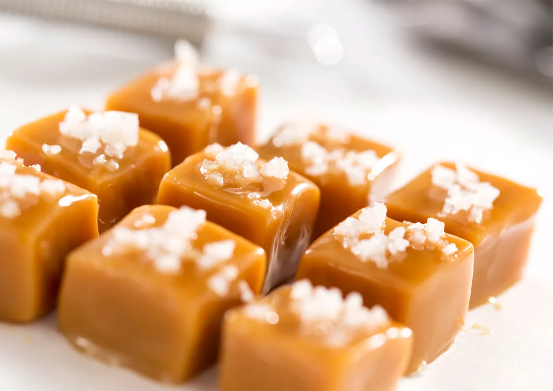 Saltede ølkarameller