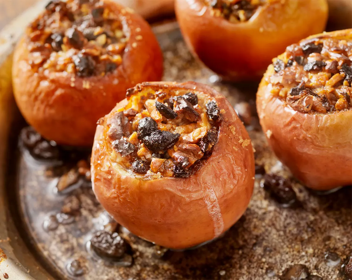 Vermont Ahornsiroop en Porter-gepocheerde appels